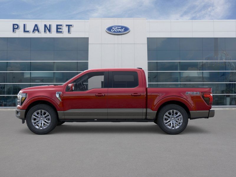 2025 Ford F-150 King Ranch Rapid Red Metallic Tinted Clearcoat at Planet Ford