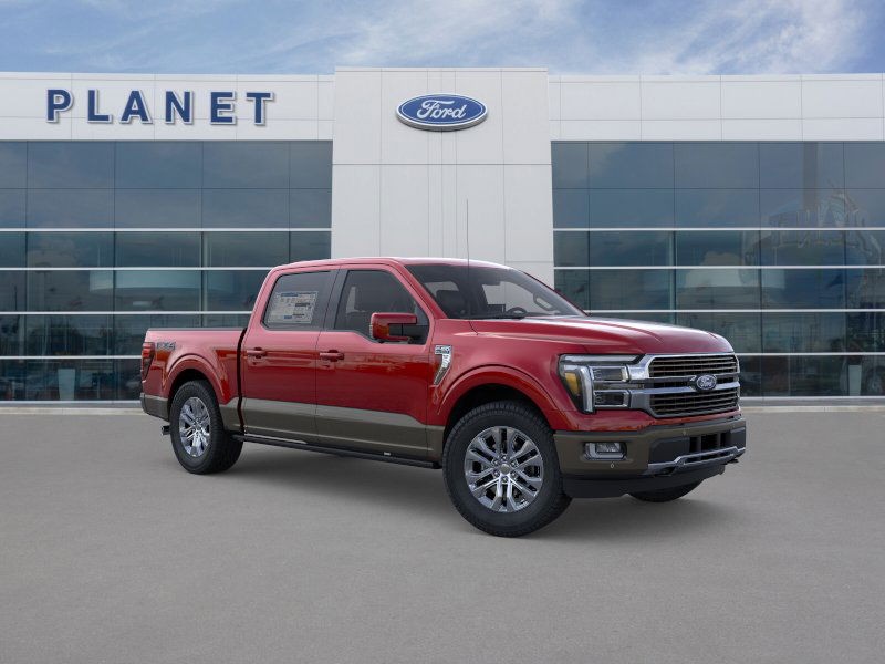 2025 Ford F-150 King Ranch Rapid Red Metallic Tinted Clearcoat at Planet Ford