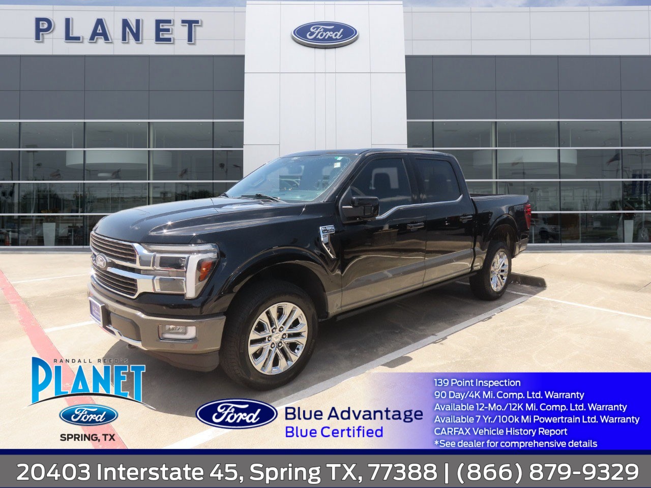 2025 Ford F-150 King Ranch Agate Black Metallic at Planet Ford