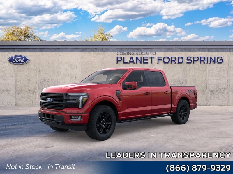 2026 Ford F-150 Platinum Ruby Red Metallic Tinted Clearcoat at Planet Ford