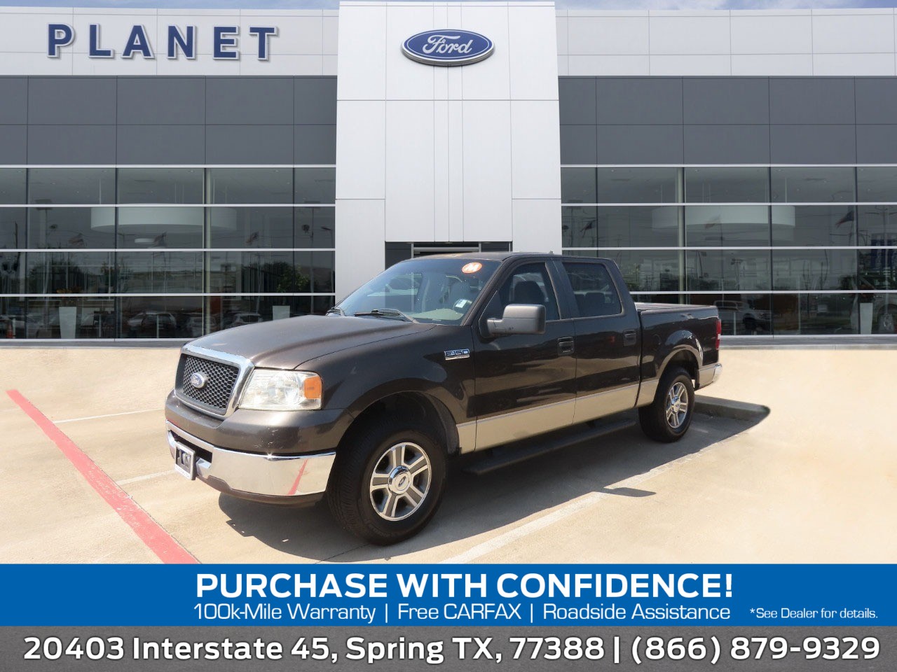 Red (Dark Copper Metallic) 2007 Ford F-150 Pickup Truck Rear-Wheel Drive 4-Speed Automatic