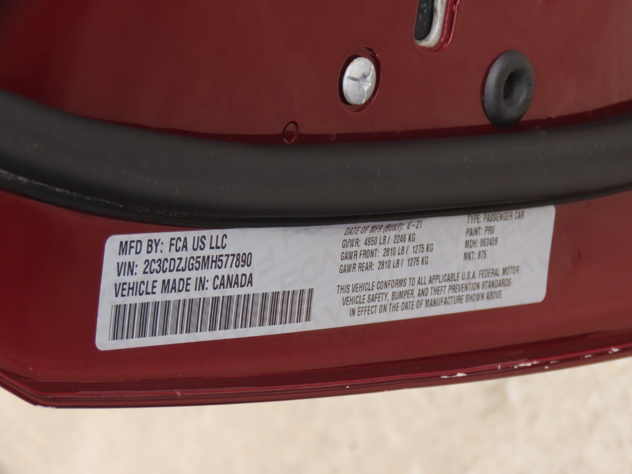 used 2021 Dodge Challenger car, priced at $16,999