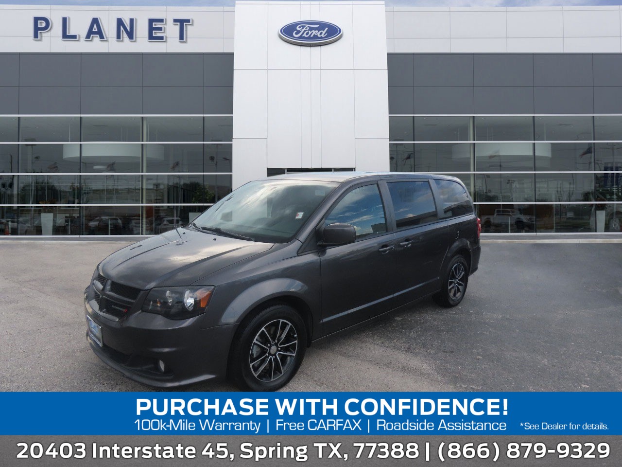 Gray (Granite Pearlcoat) 2019 Dodge Grand Caravan Minivan Front-Wheel Drive 6-Speed Automatic