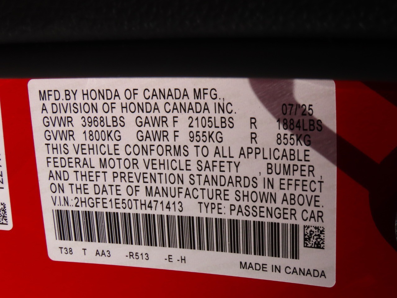 used 2026 Honda Civic car, priced at $33,999