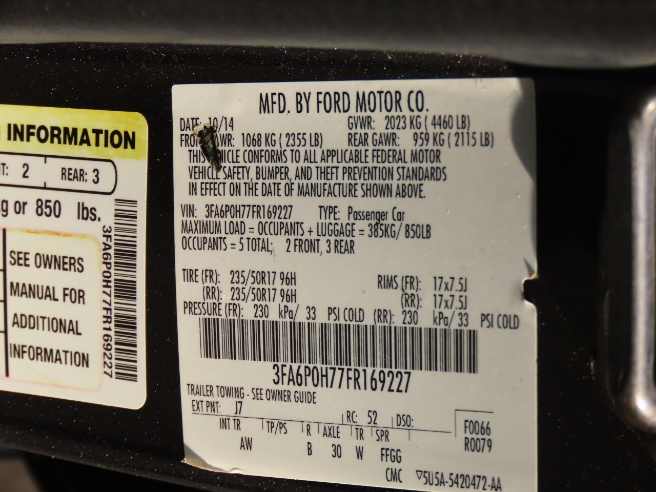 used 2015 Ford Fusion car, priced at $7,999