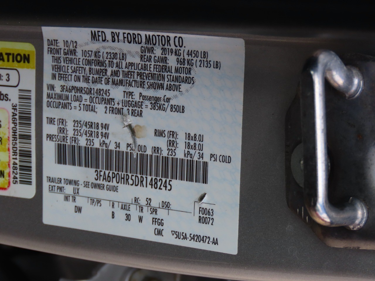 used 2013 Ford Fusion car, priced at $6,999