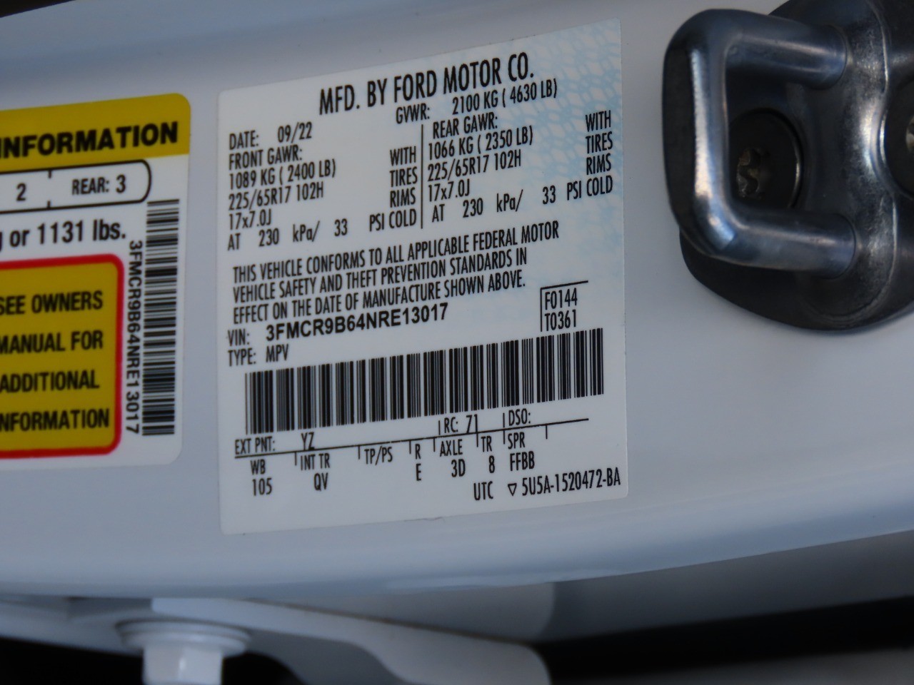 2022 Ford Bronco Sport Big Bend Oxford White at Planet Ford