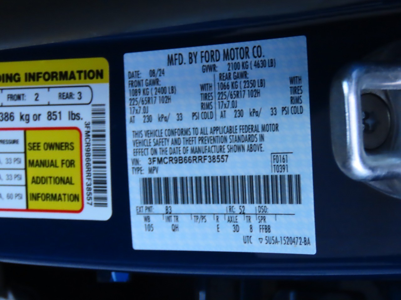 2024 Ford Bronco Sport Big Bend Atlas Blue Metallic at Planet Ford