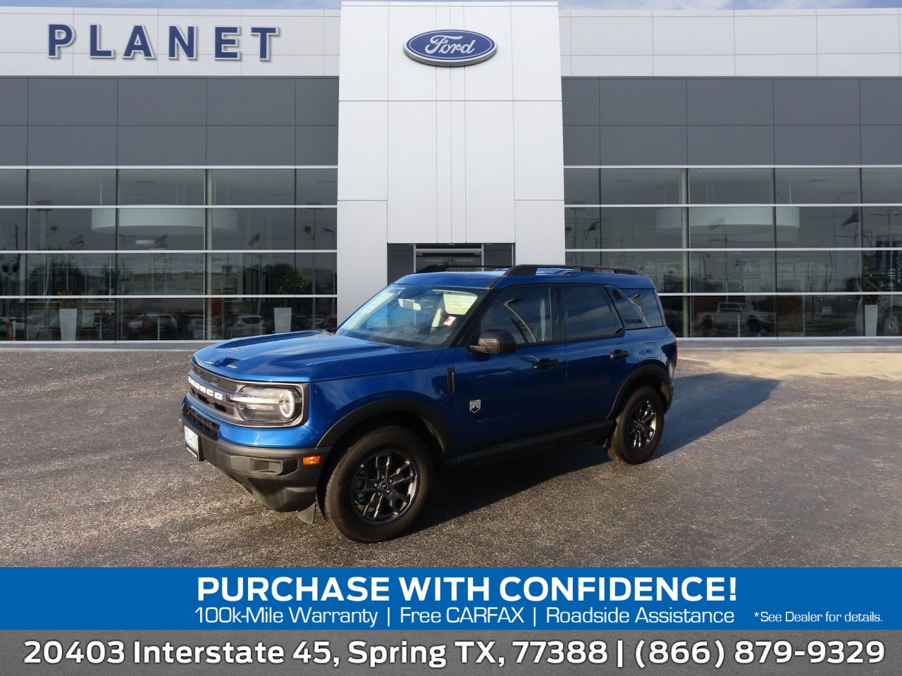 2024 Ford Bronco Sport Big Bend Atlas Blue Metallic at Planet Ford