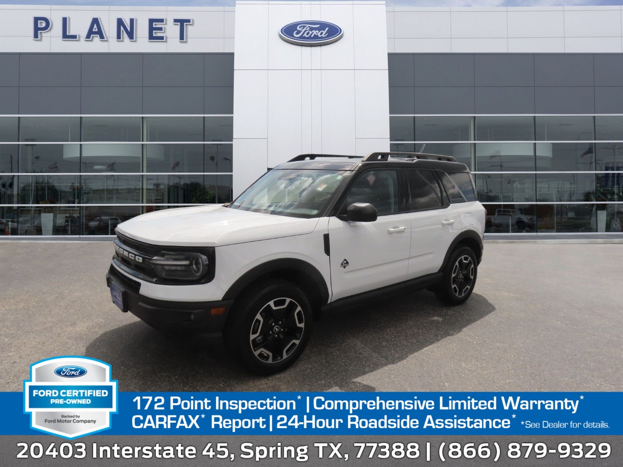 2024 Ford Bronco Sport Outer Banks Oxford White at Planet Ford