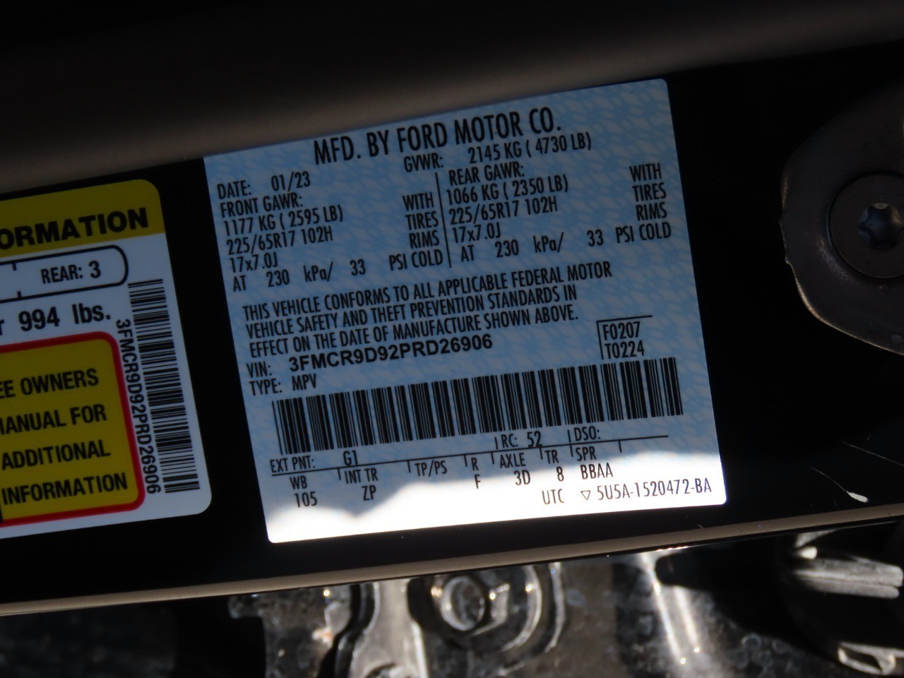 used 2023 Ford Bronco Sport car, priced at $26,999