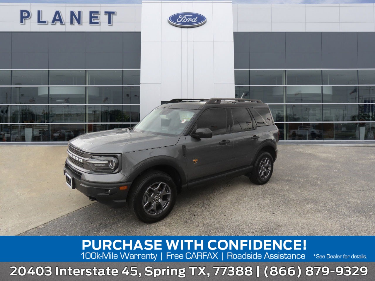 Carbonized Gray Metallic 2024 Ford Bronco Sport SUV / Crossover All-Wheel Drive 8-Speed Automatic