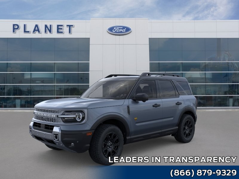 2026 Ford Bronco Sport Badlands Azure Gray Metallic Tri-Coat at Planet Ford