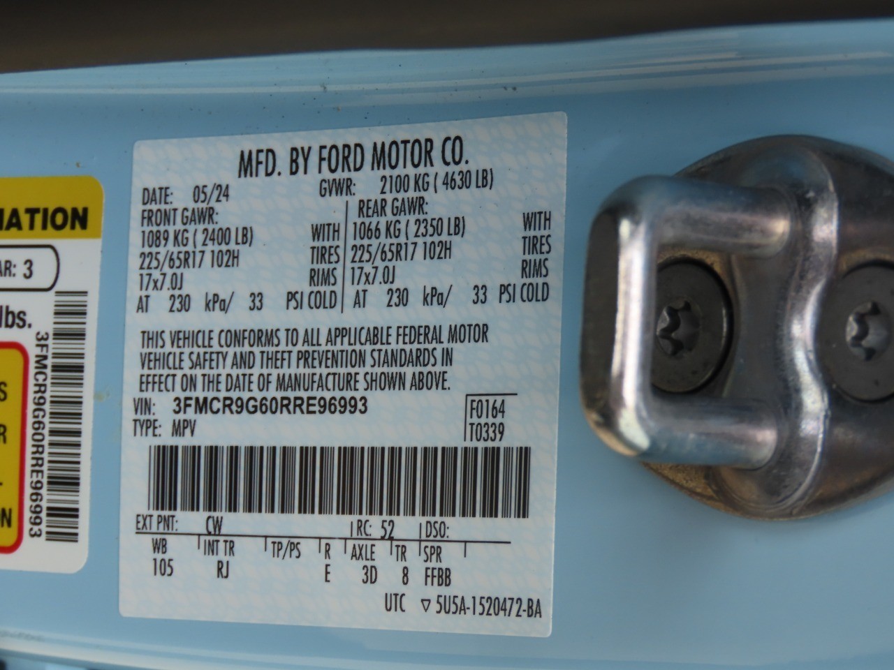 2024 Ford Bronco Sport Heritage Robins Egg Blue at Planet Ford