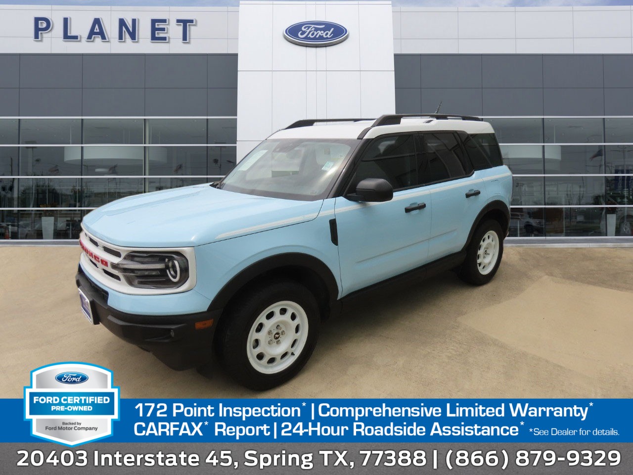 2024 Ford Bronco Sport Heritage Robins Egg Blue at Planet Ford