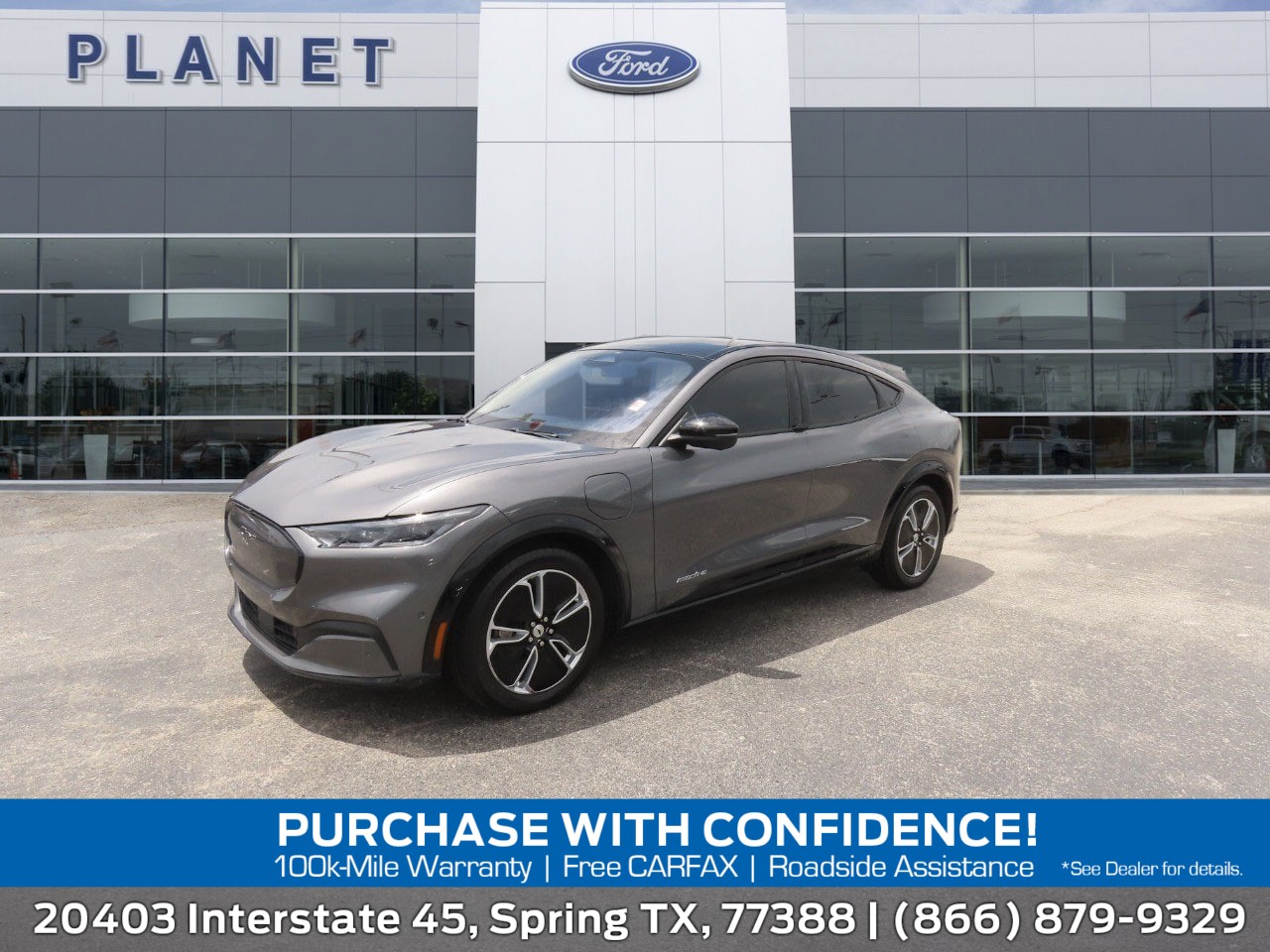 2023 Ford Mustang Mach-E Premium Carbonized Gray Metallic at Planet Ford