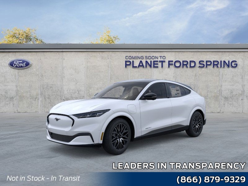 2025 Ford Mustang Mach-E Premium Star White Metallic Tri-Coat at Planet Ford