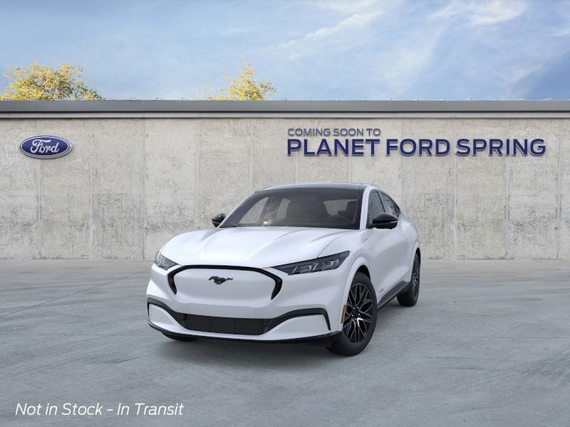2025 Ford Mustang Mach-E Premium Star White Metallic Tri-Coat at Planet Ford