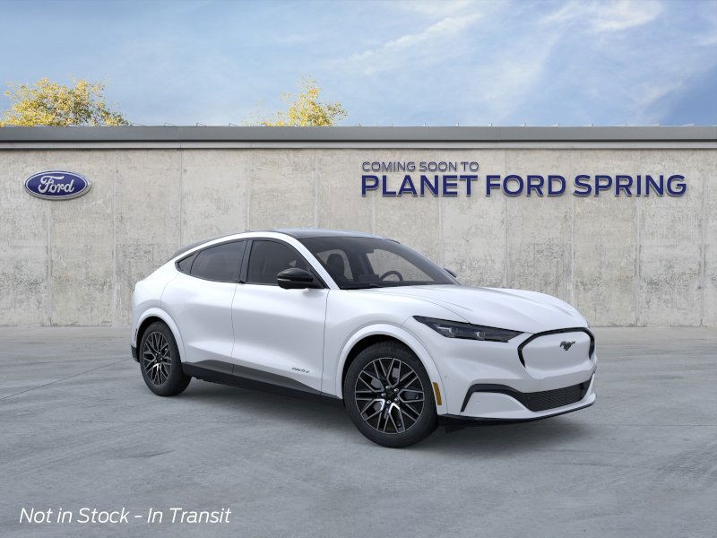 2025 Ford Mustang Mach-E Premium Star White Metallic Tri-Coat at Planet Ford