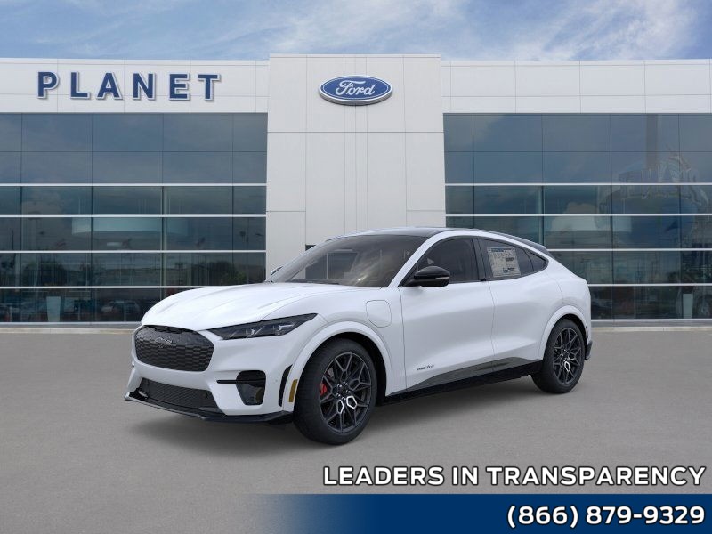 2025 Ford Mustang Mach-E GT Glacier Gray Metallic TriCoat at Planet Ford