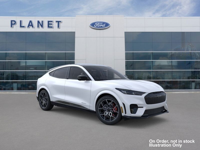 2025 Ford Mustang Mach-E GT Glacier Gray Metallic TriCoat at Planet Ford