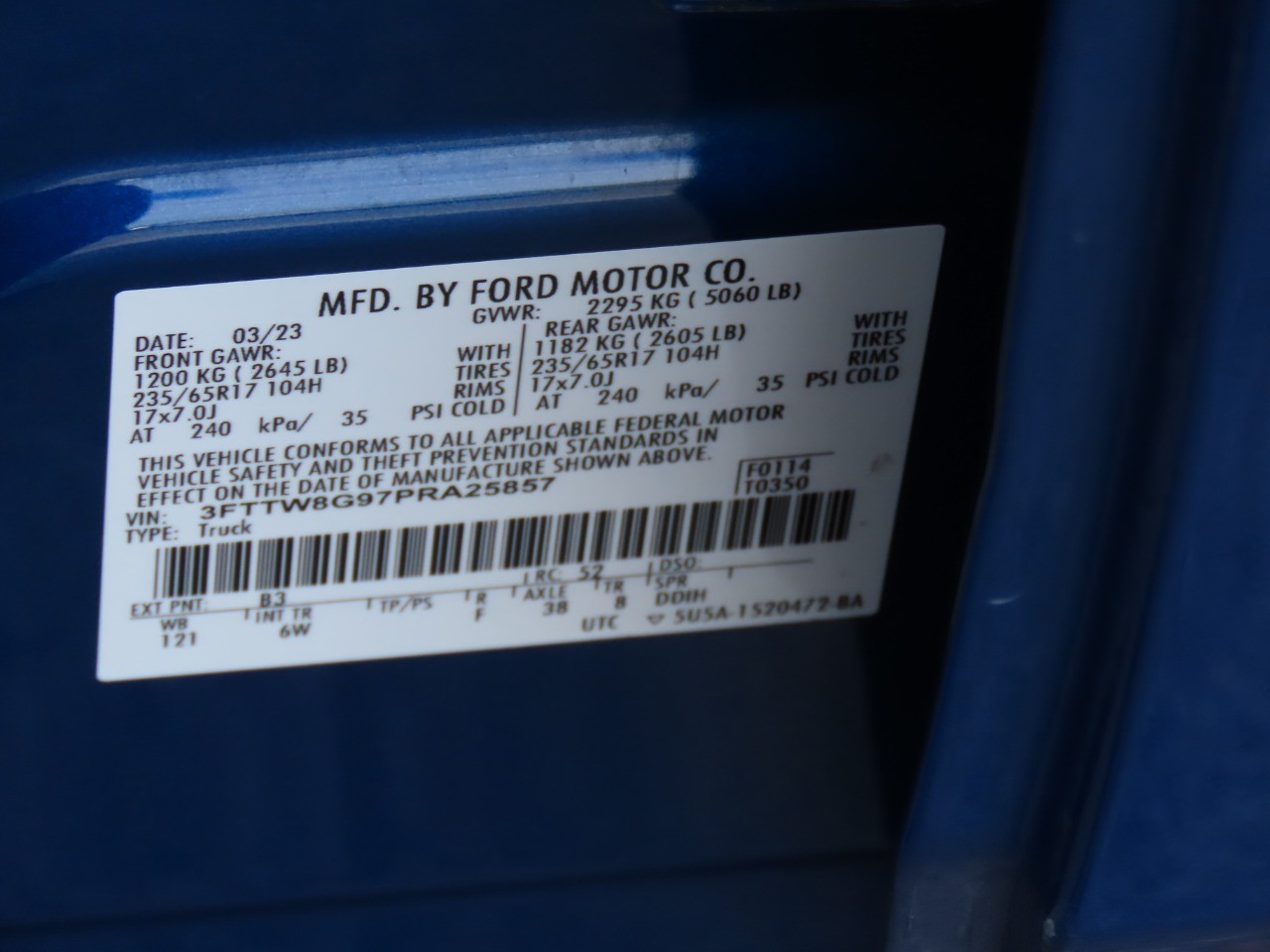 2023 Ford Maverick LARIAT Advanced Atlas Blue Metallic at Planet Ford