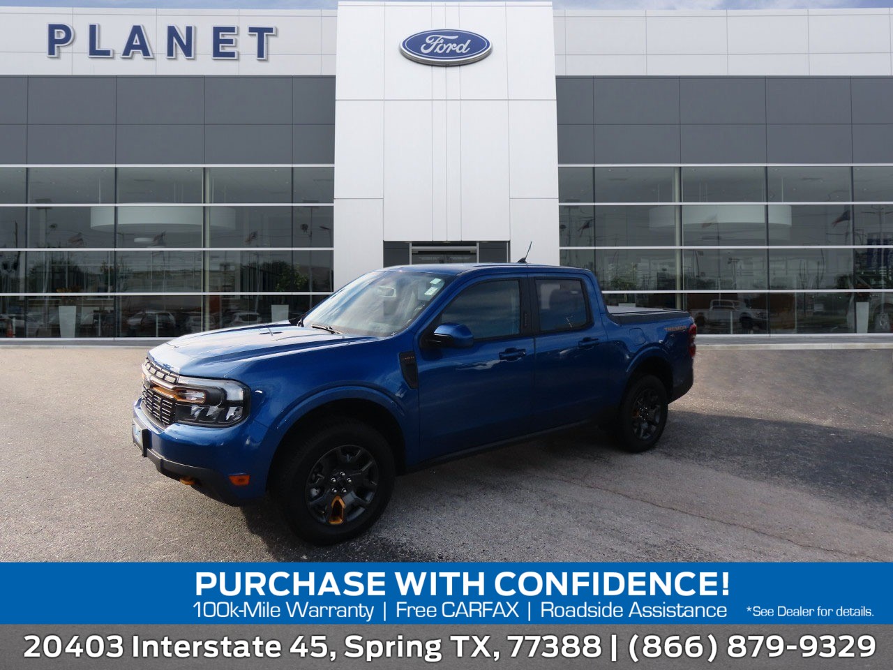 2023 Ford Maverick LARIAT Advanced Atlas Blue Metallic at Planet Ford
