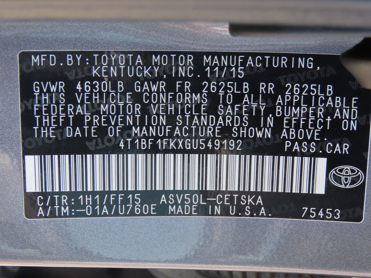 2016 Toyota Camry photo 30 of 30