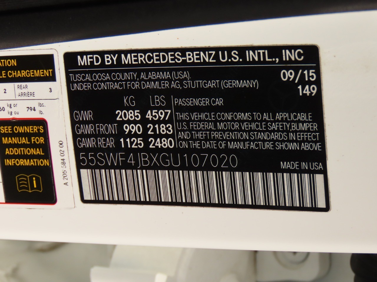 used 2016 Mercedes-Benz C-Class car, priced at $13,999