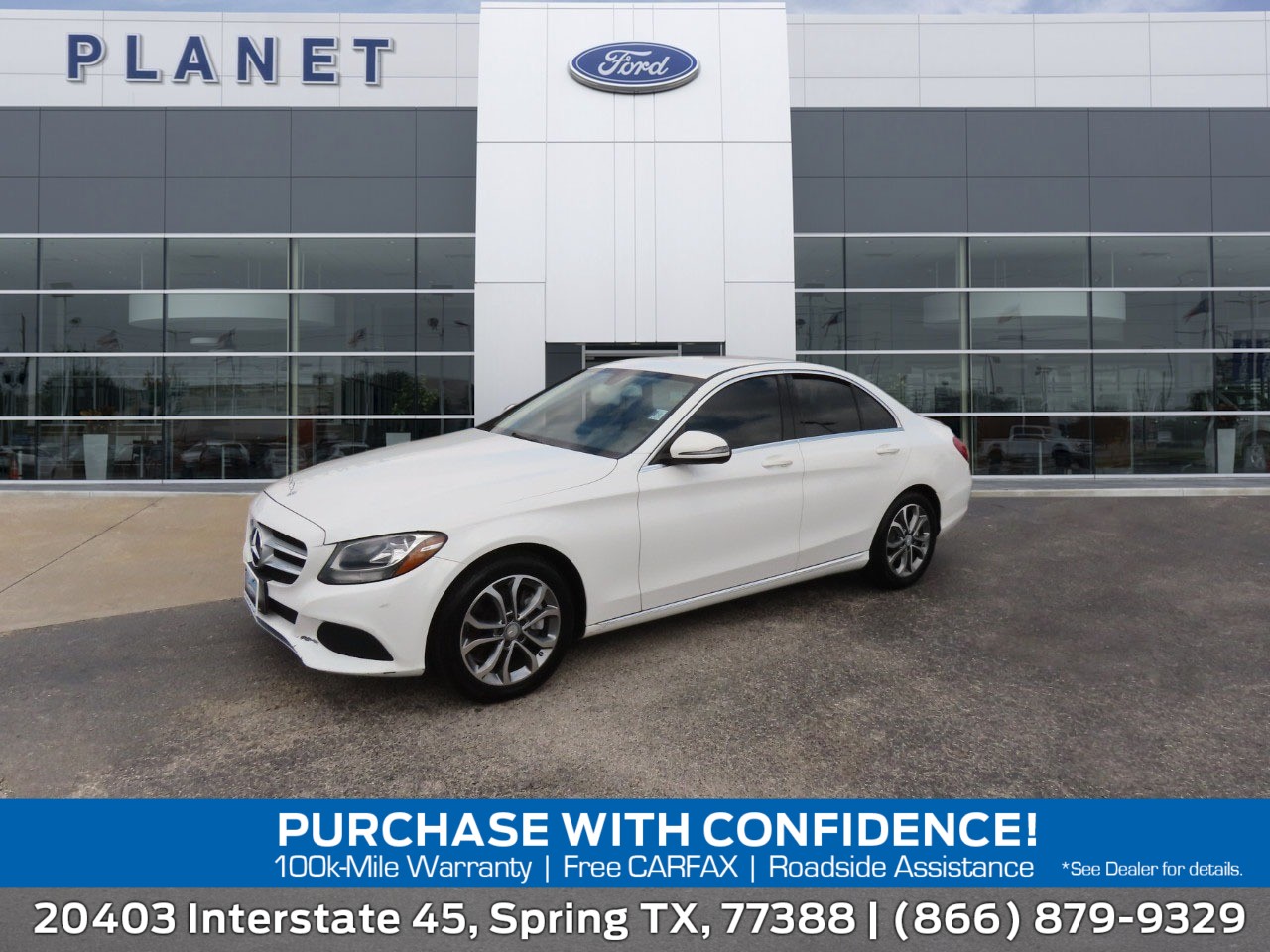 used 2016 Mercedes-Benz C-Class car, priced at $13,999