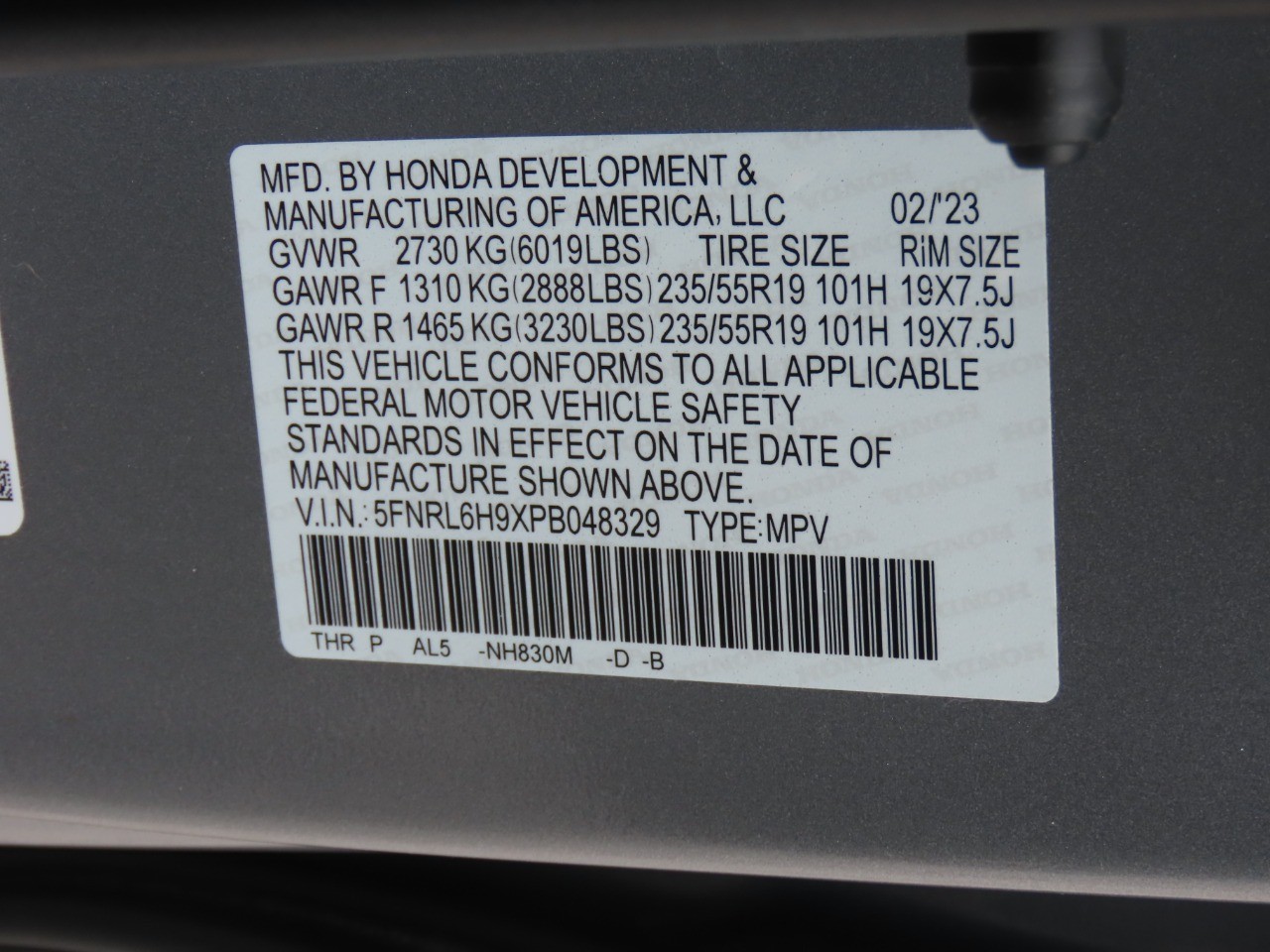 2023 Honda Odyssey photo 32 of 32