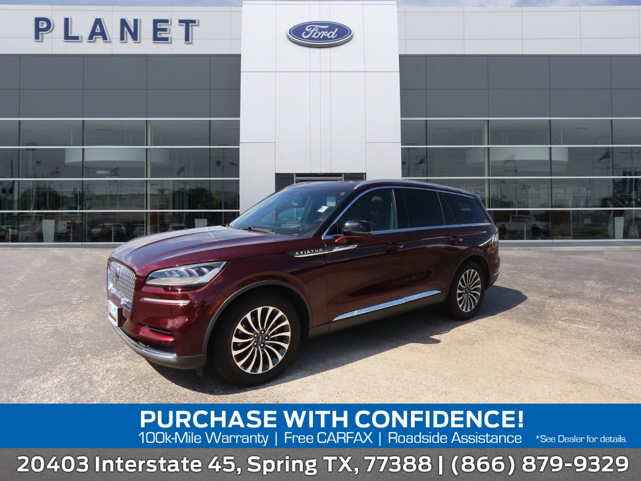 used 2022 Lincoln Aviator car, priced at $30,911