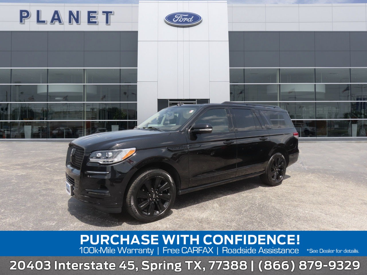 2022 Lincoln Navigator L Reserve Infinite Black Metallic Clearcoat at Planet Ford