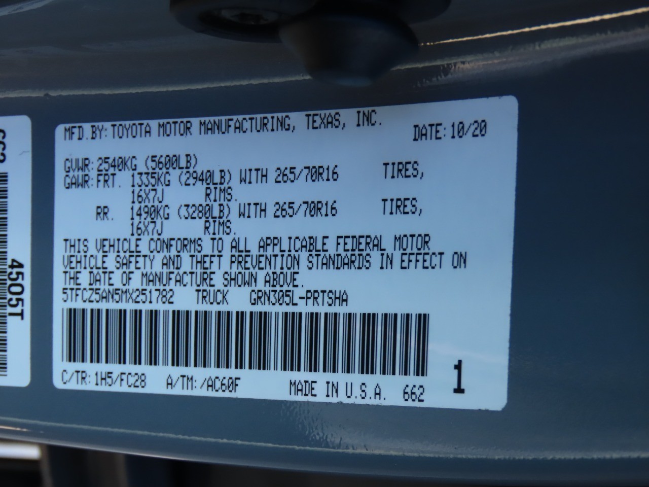 used 2021 Toyota Tacoma 4WD car, priced at $26,999