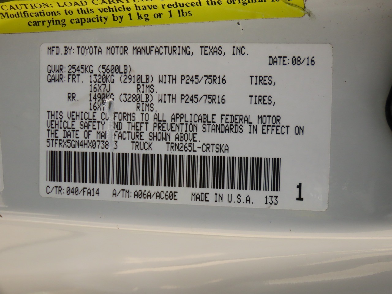 used 2017 Toyota Tacoma car, priced at $15,999