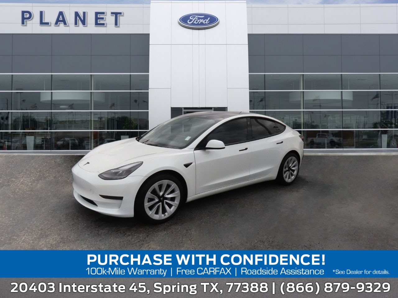 used 2023 Tesla Model 3 car, priced at $26,999
