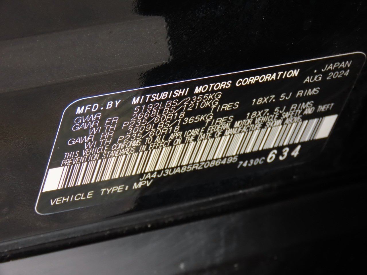 used 2024 Mitsubishi Outlander car, priced at $20,999