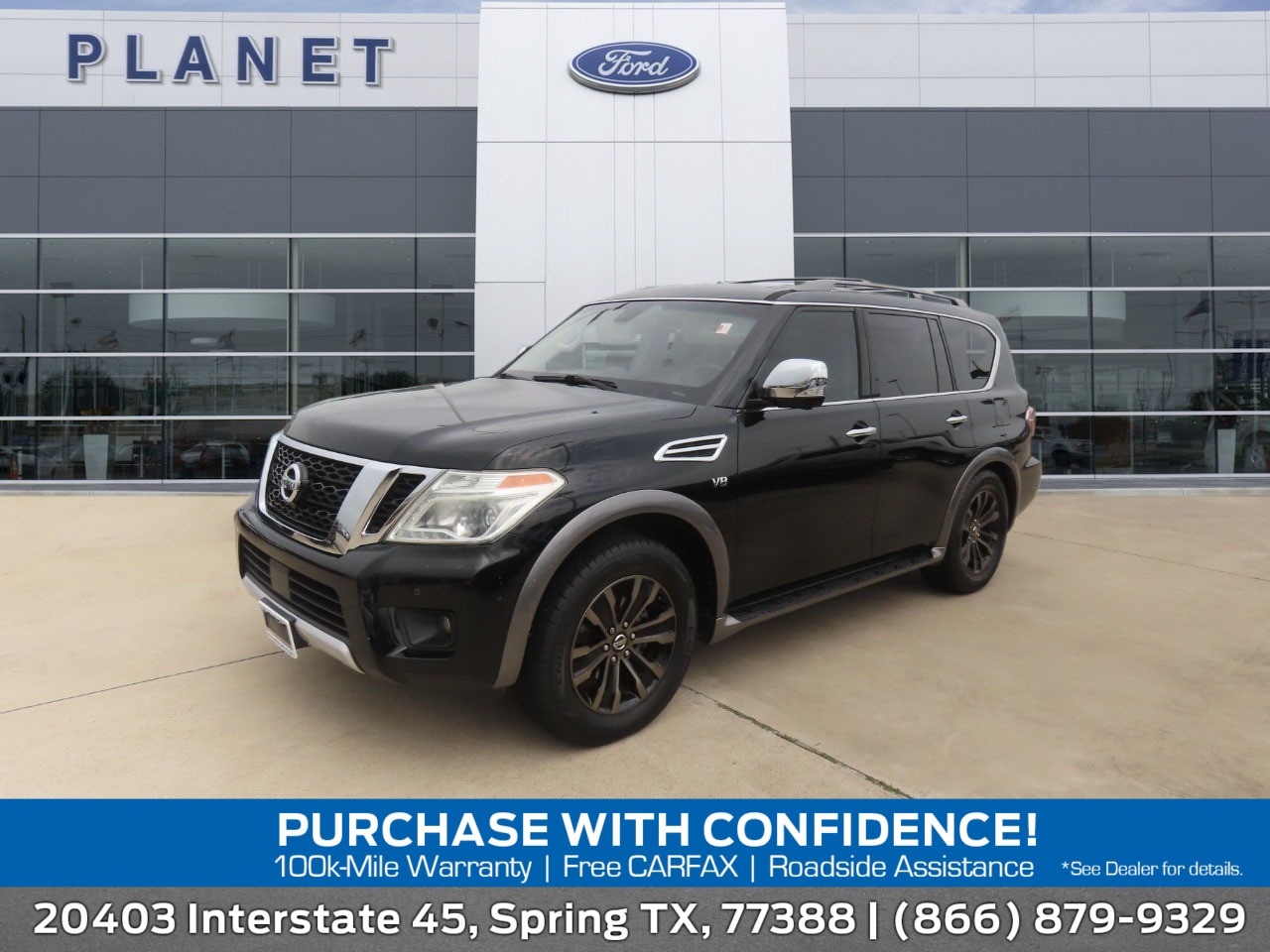 Super Black 2017 Nissan Armada SUV / Crossover 4X2 7-Speed Automatic Overdrive