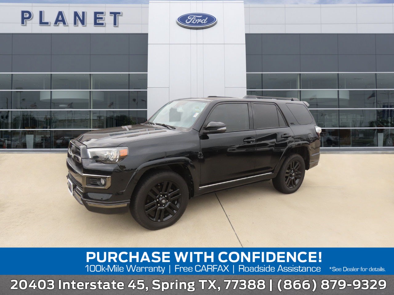Midnight Black Metallic 2020 Toyota 4Runner SUV / Crossover All-Wheel Drive 5-Speed Automatic Overdrive