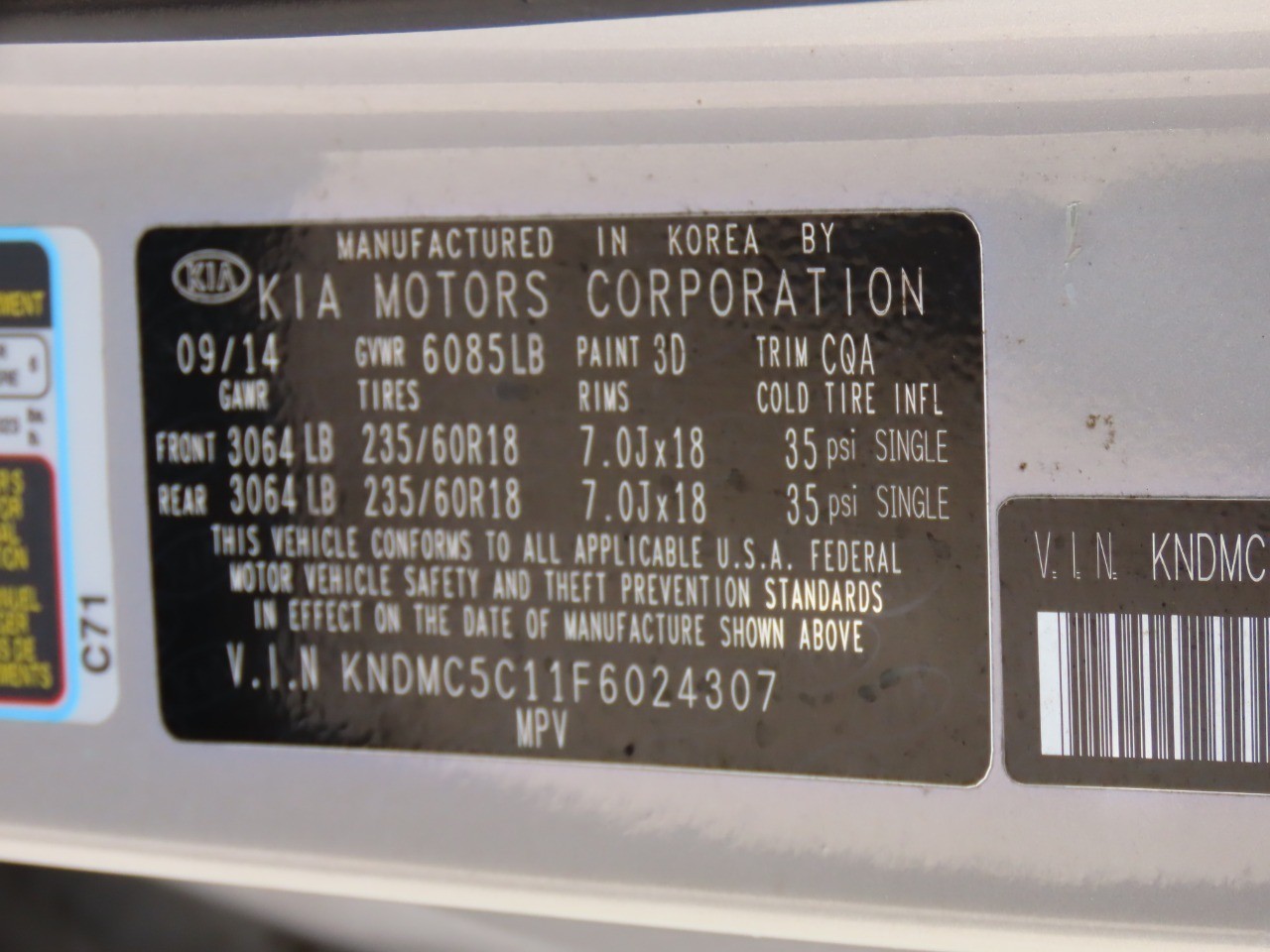 used 2015 Kia Sedona car