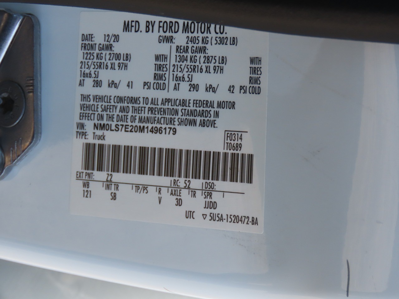 2021 Ford Transit Connect Van XL Frozen White at Planet Ford