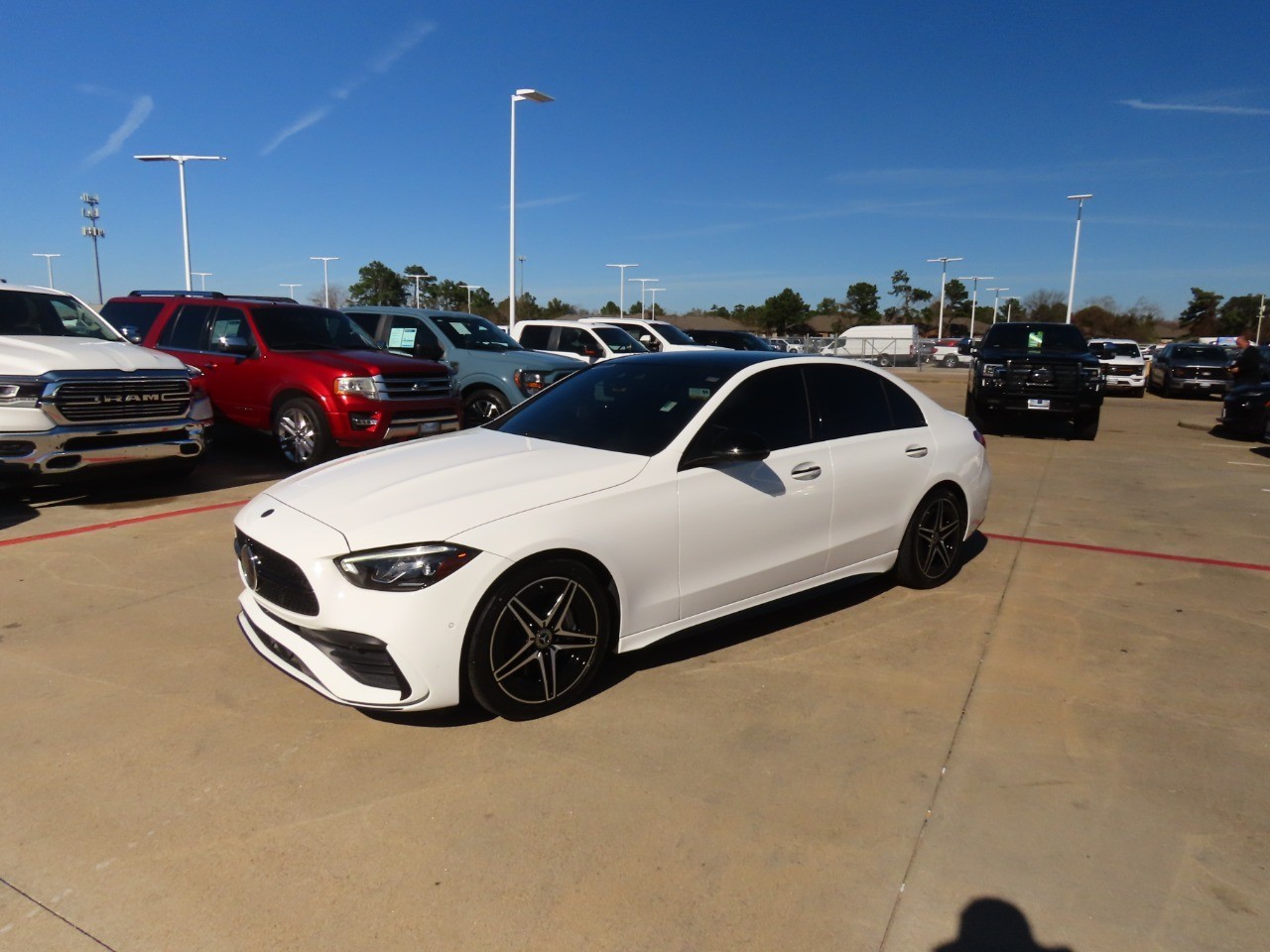 used 2022 Mercedes-Benz C-Class car, priced at $32,999