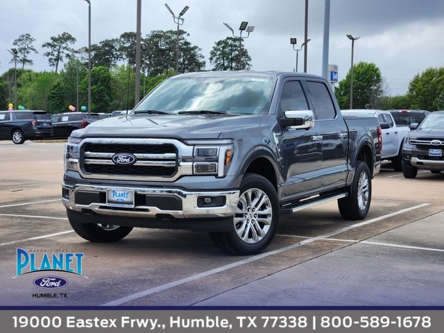 Carbonized Gray Metallic 2025 Ford F-150 Lariat SuperCrew 4WD Pickup Truck Four-Wheel Drive Automatic