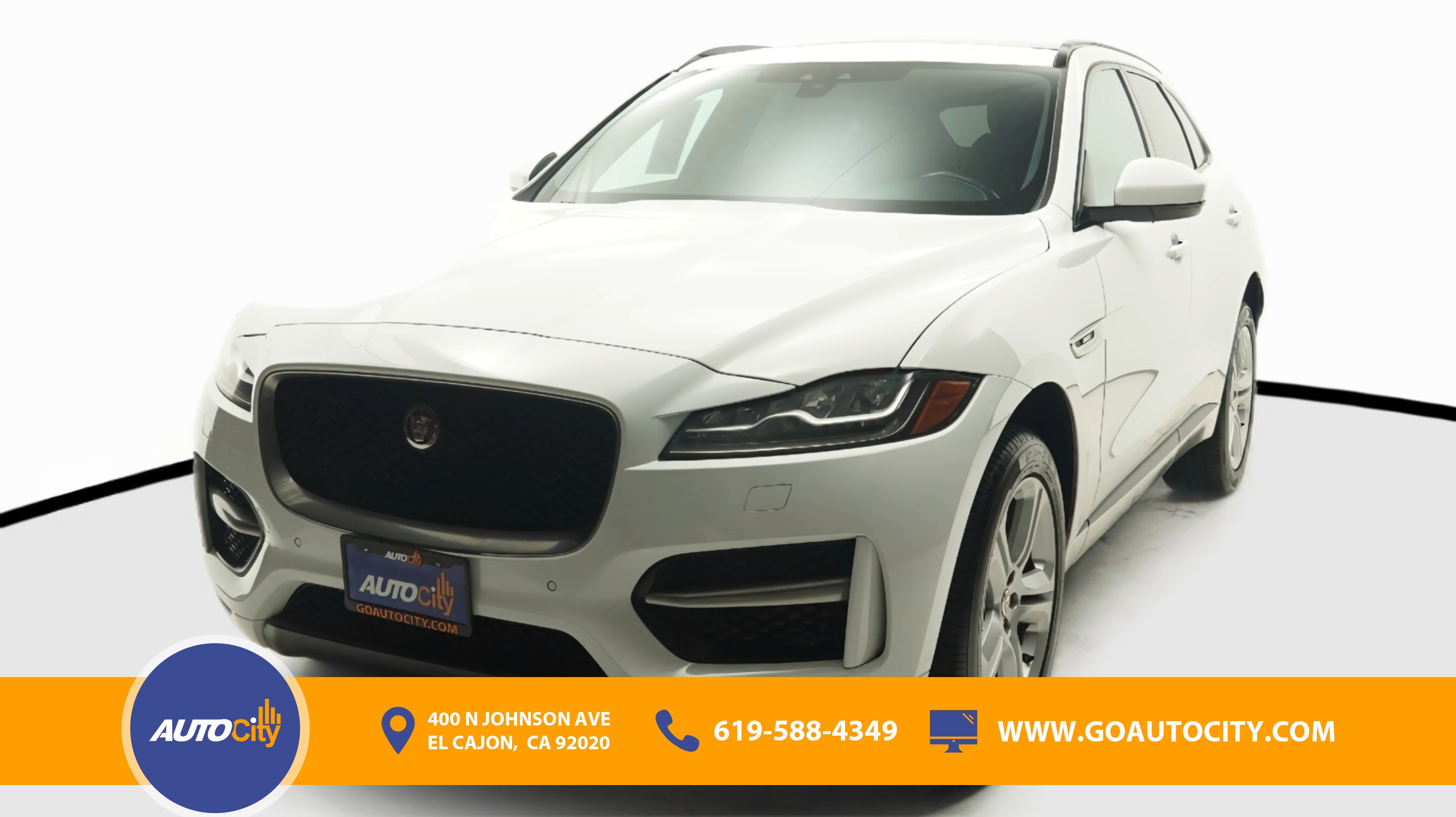 White 2019 Jaguar F-PACE SUV / Crossover All-Wheel Drive 8-Speed Automatic