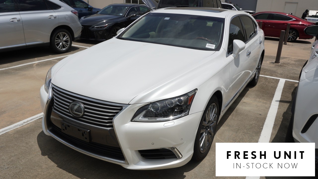 White 2016 Lexus LS Sedan Rear-Wheel Drive 8-Speed Automatic