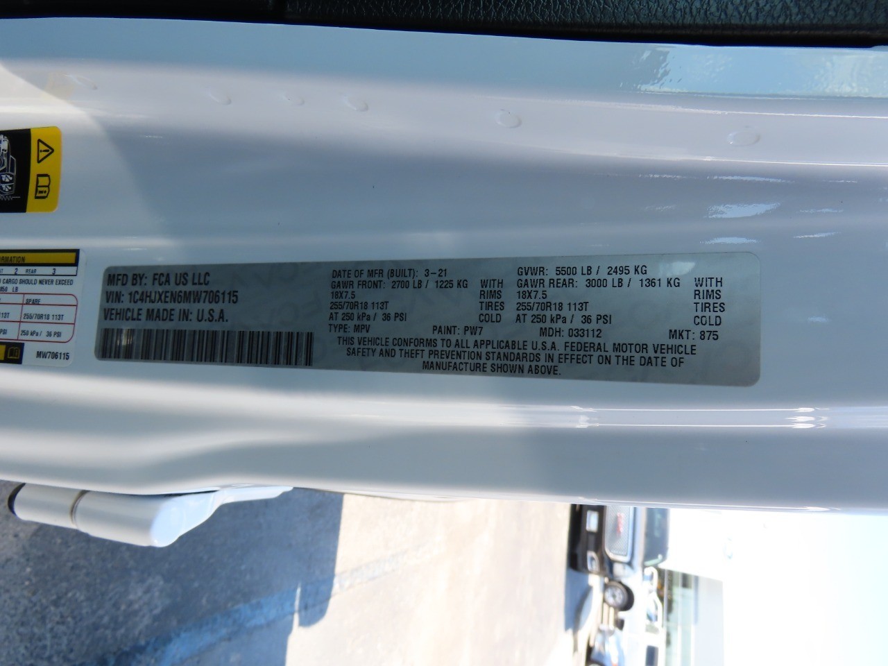 used 2021 Jeep Wrangler car, priced at $29,999