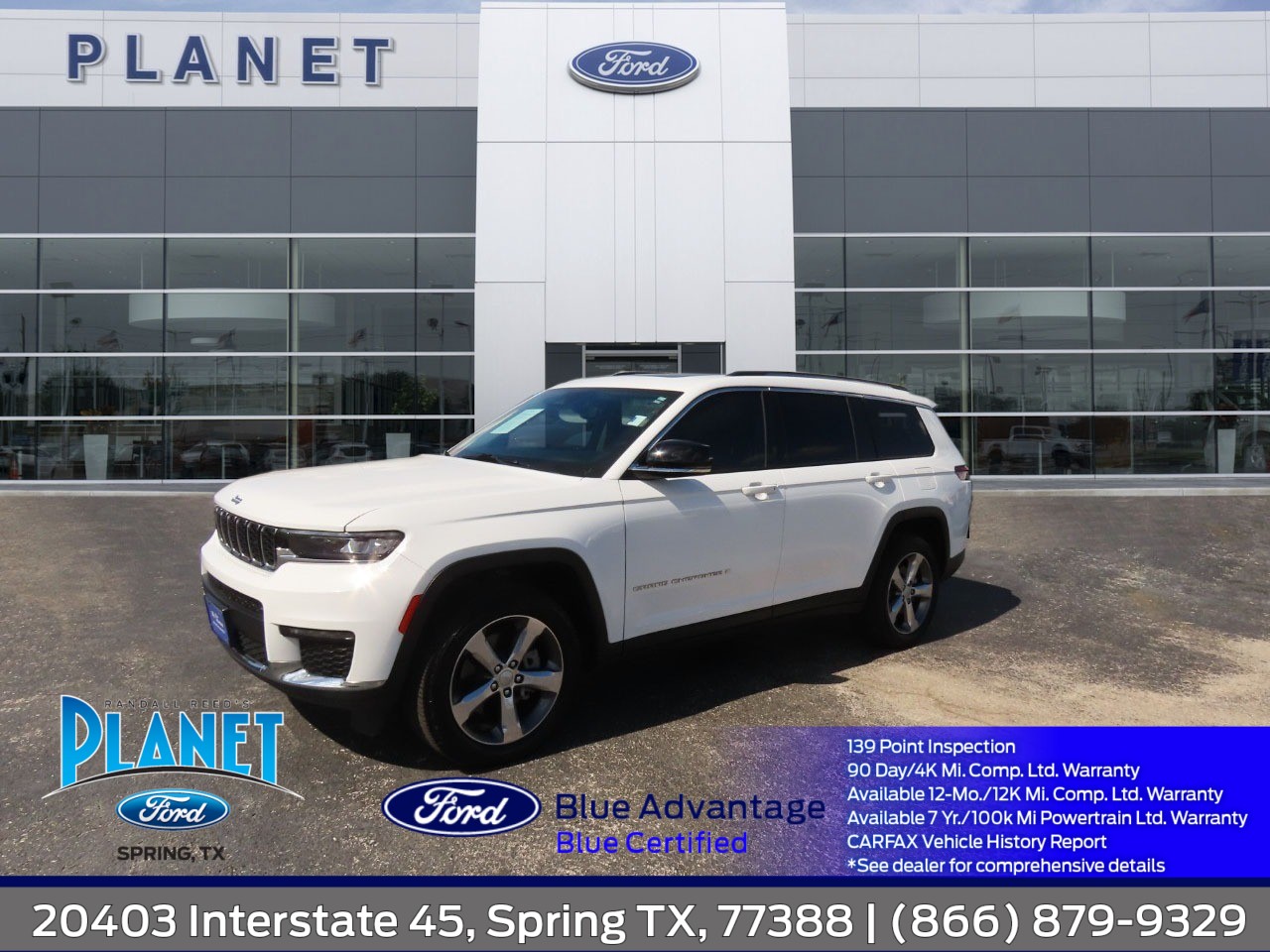 used 2022 Jeep Grand Cherokee L car, priced at $23,999