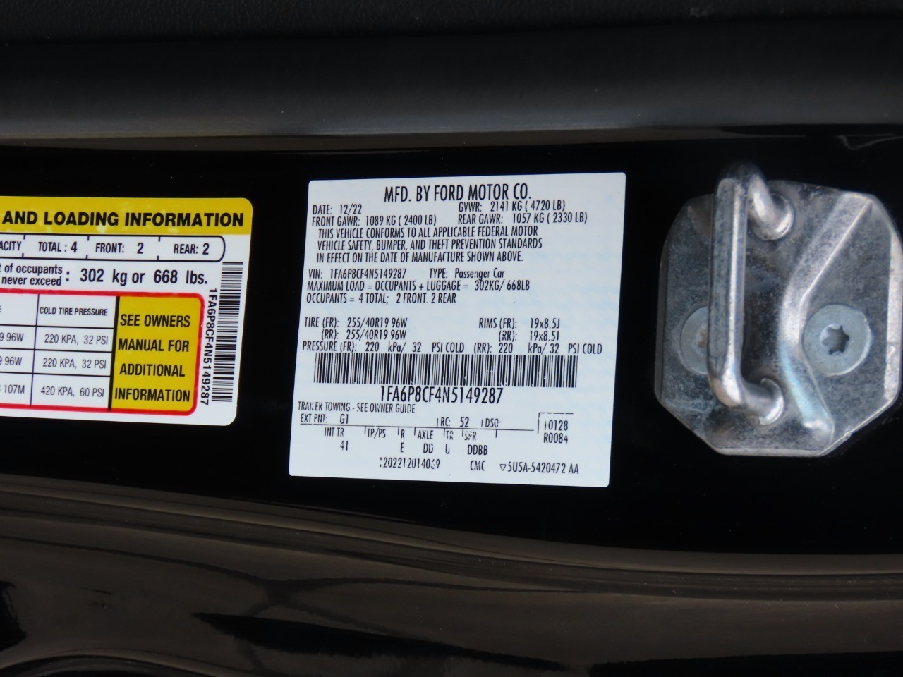 used 2022 Ford Mustang car, priced at $39,999