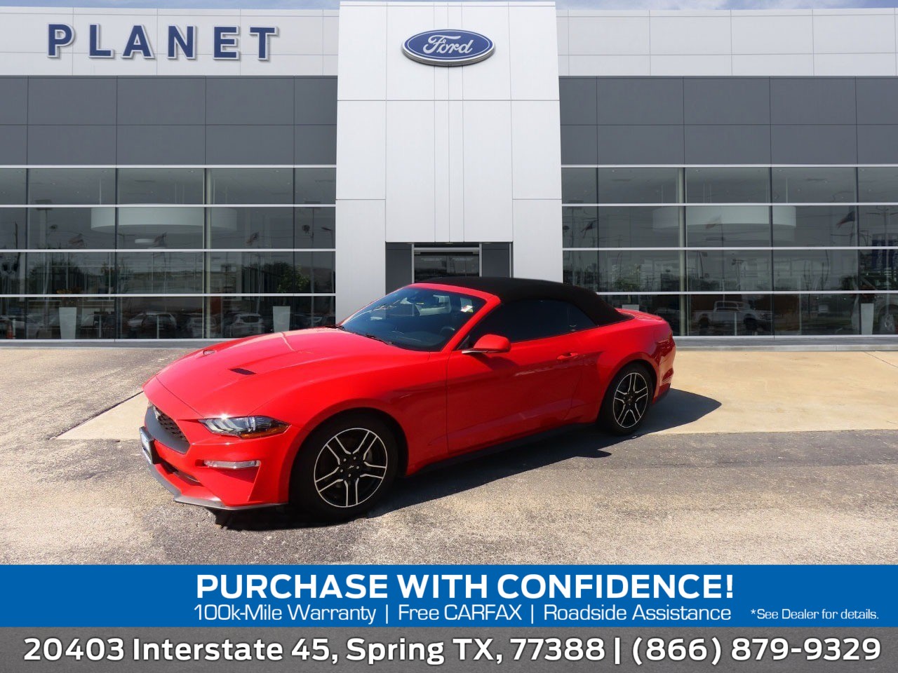 used 2021 Ford Mustang car, priced at $19,999