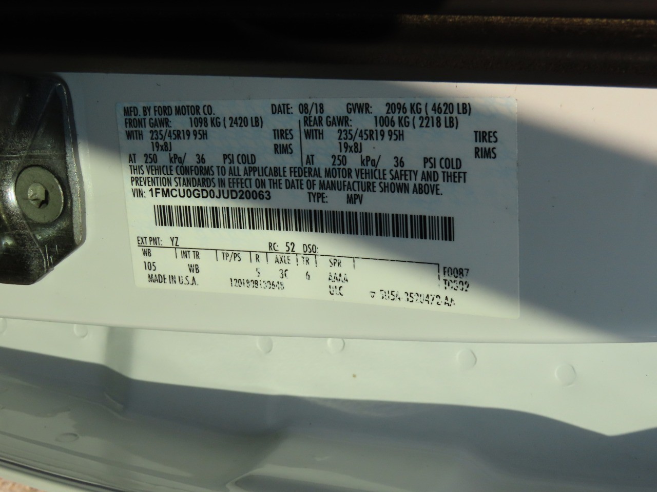 used 2018 Ford Escape car, priced at $10,999
